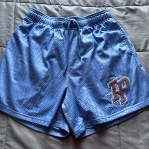 Inaka Powwr Blue Mesh Athletic Shorts